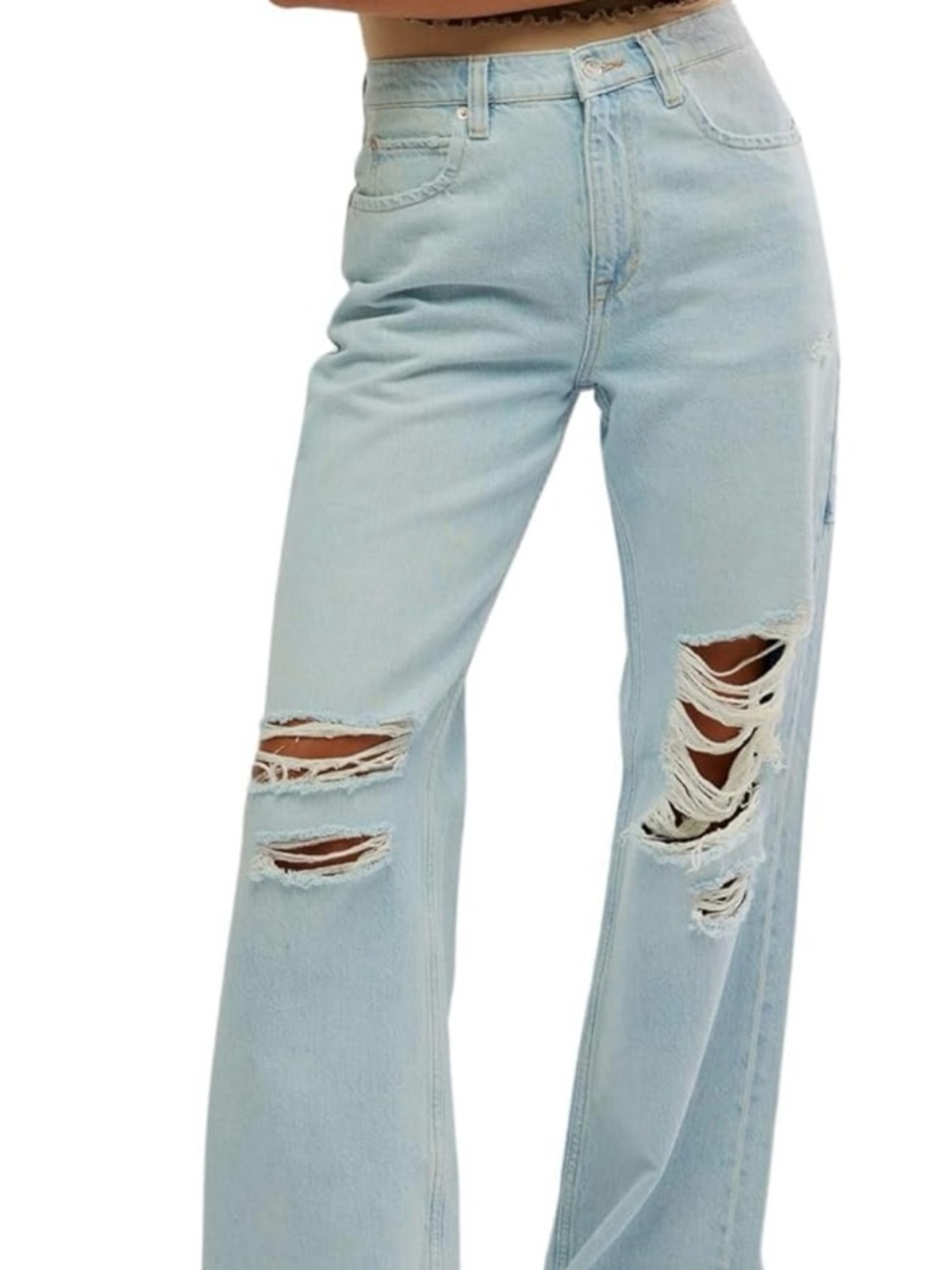 Free People Risk Taker High Rise Straight Jeans
